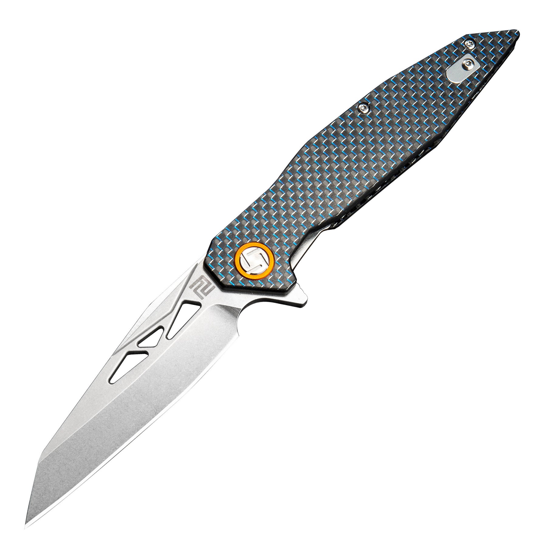 Artisan Cutlery Cygnus ATZ-1827P D2 Blade Carbon Fiber Handle Folding Knives