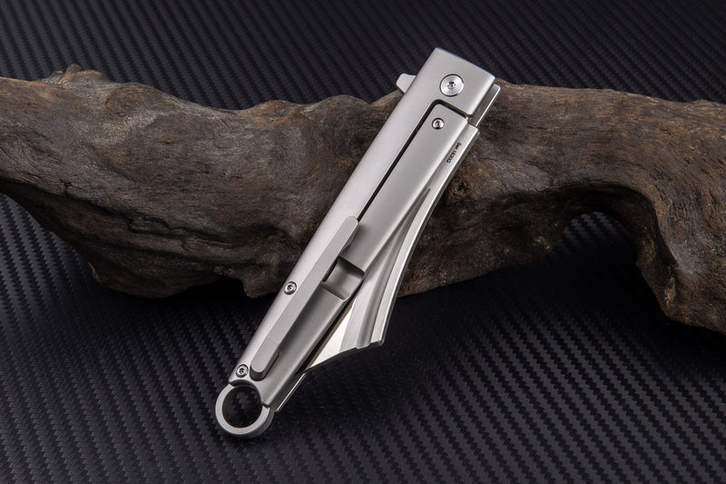 Artisan Cutlery Cutlass ATZ-1830G S35VN Blade Titanium and Carbon fiber Handle Folding Knives