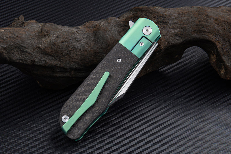 Artisan Cutlery Hyperion ATZ-1834G S35VN Blade Titanium Handle Folding Knives