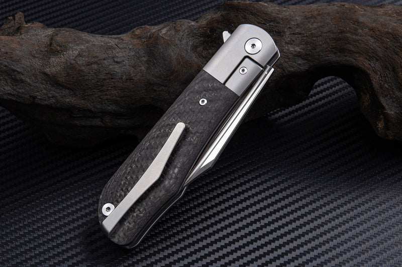 Artisan Cutlery Hyperion ATZ-1834G S35VN Blade Titanium Handle Folding Knives