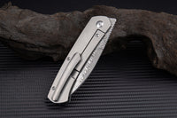 Artisan Cutlery Centauri ATZ-1839GD Damascus Blade Carbon fiber and Titanium Handle Folding Knives