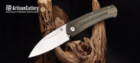 Artisan Cutlery Centauri ATZ-1839G S35VN Blade Micarta and Titanium Handle Folding Knives
