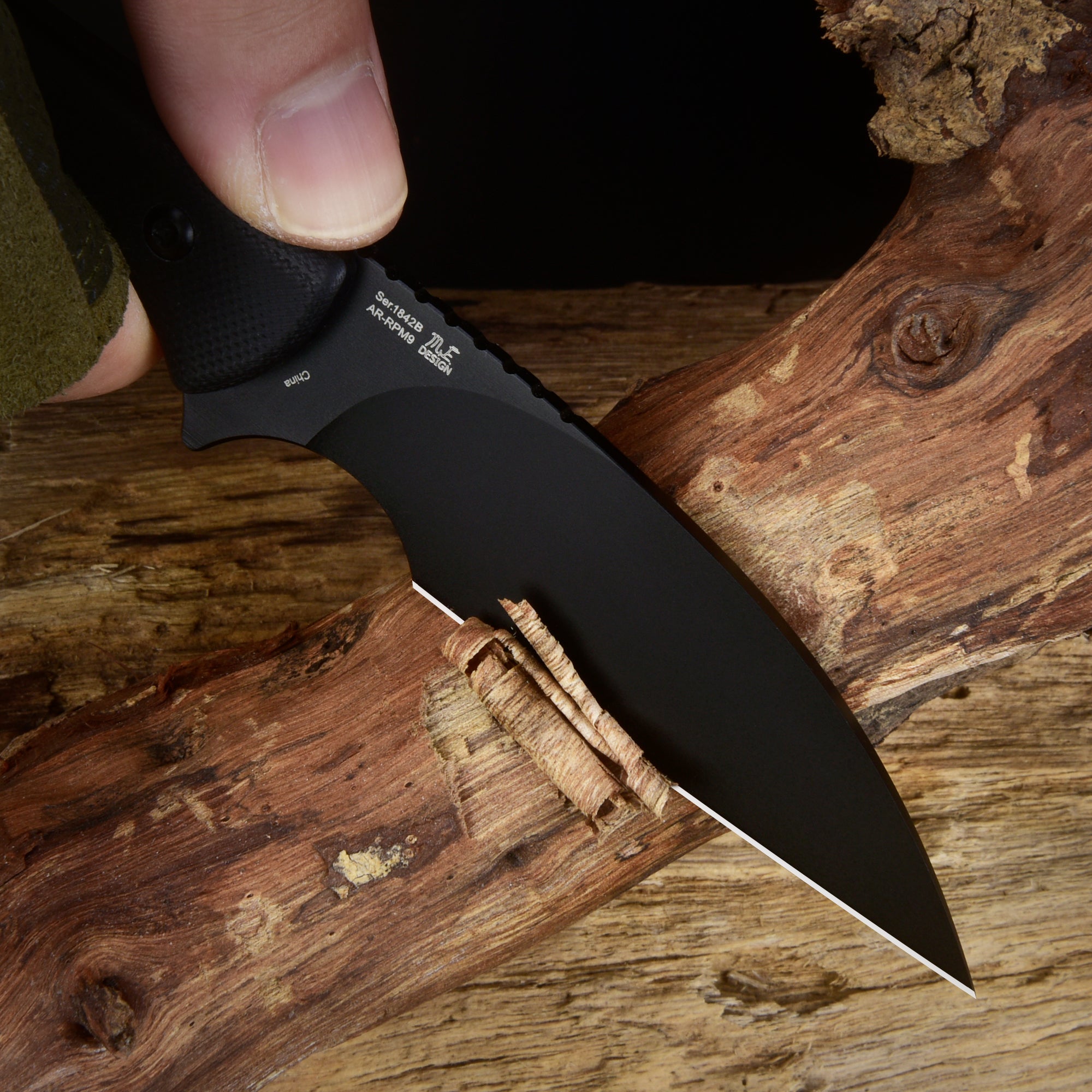 Artisan Cutlery Sea Snake ATZ-1842B AR-RPM9 Steel Black P