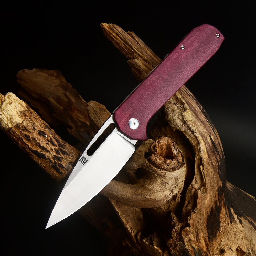 Artisan Cutlery Arion ATZ-1843G S35VN Blade Micarta and Titanium Handle Folding Knives