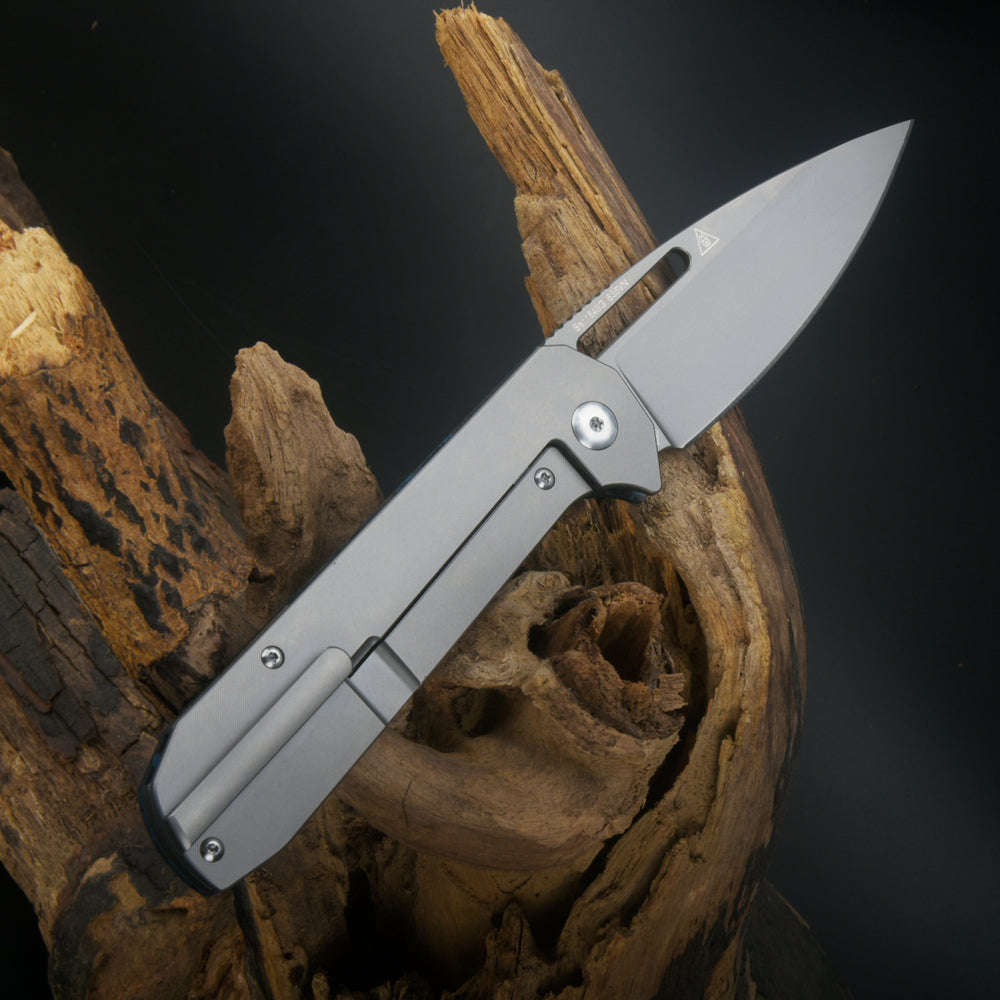 Artisan Cutlery Arion ATZ-1843G S35VN Blade Titanium and Fat Carbon Fiber Handle Folding Knives