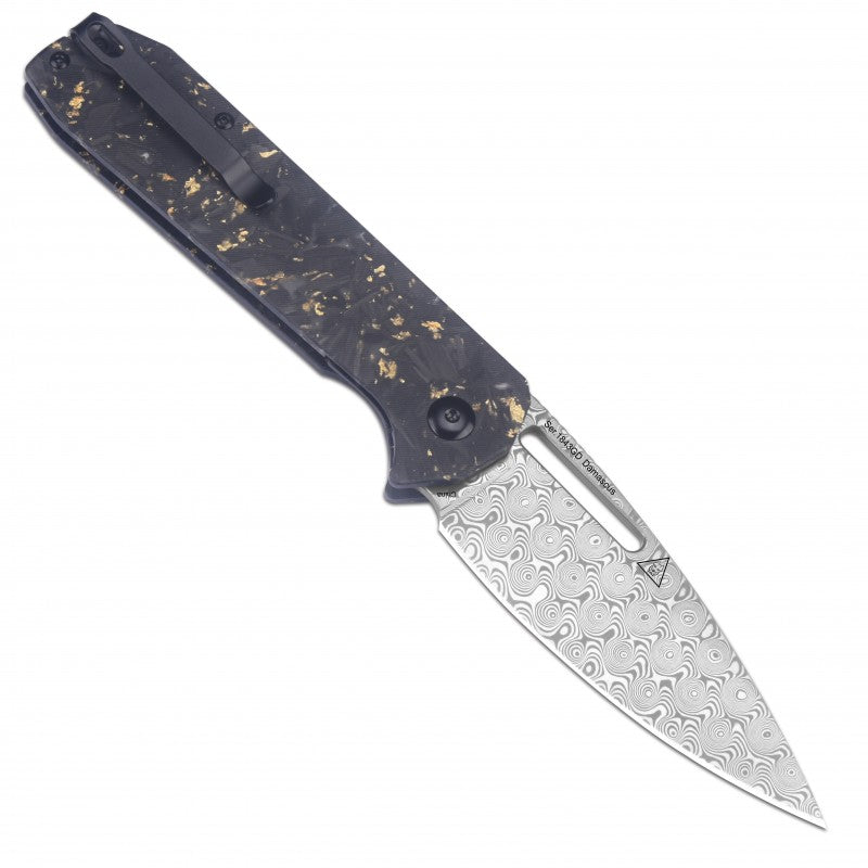 Artisan Cutlery Arion ATZ-1843GD Damascus Blade Folding Knives