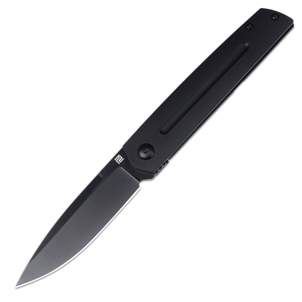 Artisan Cutlery Sirius 1849G CPM 20CV Black PVD Coated Blade Titanium Handle Folding Knives