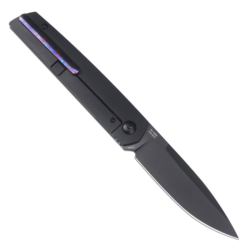 Artisan Cutlery Sirius 1849G CPM 20CV Black PVD Coated Blade Titanium Handle Folding Knives