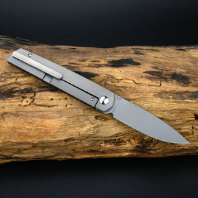 ARTISAN CUTLERY SIRIUS 1849G S35VN BLADE FAT CARBON AND TITANIUM HANDLE FOLDING KNIVES