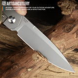 Artisan Cutlery Sirius 1849G S35VN Blade Titanium Handle Folding Knives