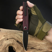 Artisan Cutlery Sirius 1849P-BDRC S35VN Black PVD Coated Blade Micarta Handle Folding Knives