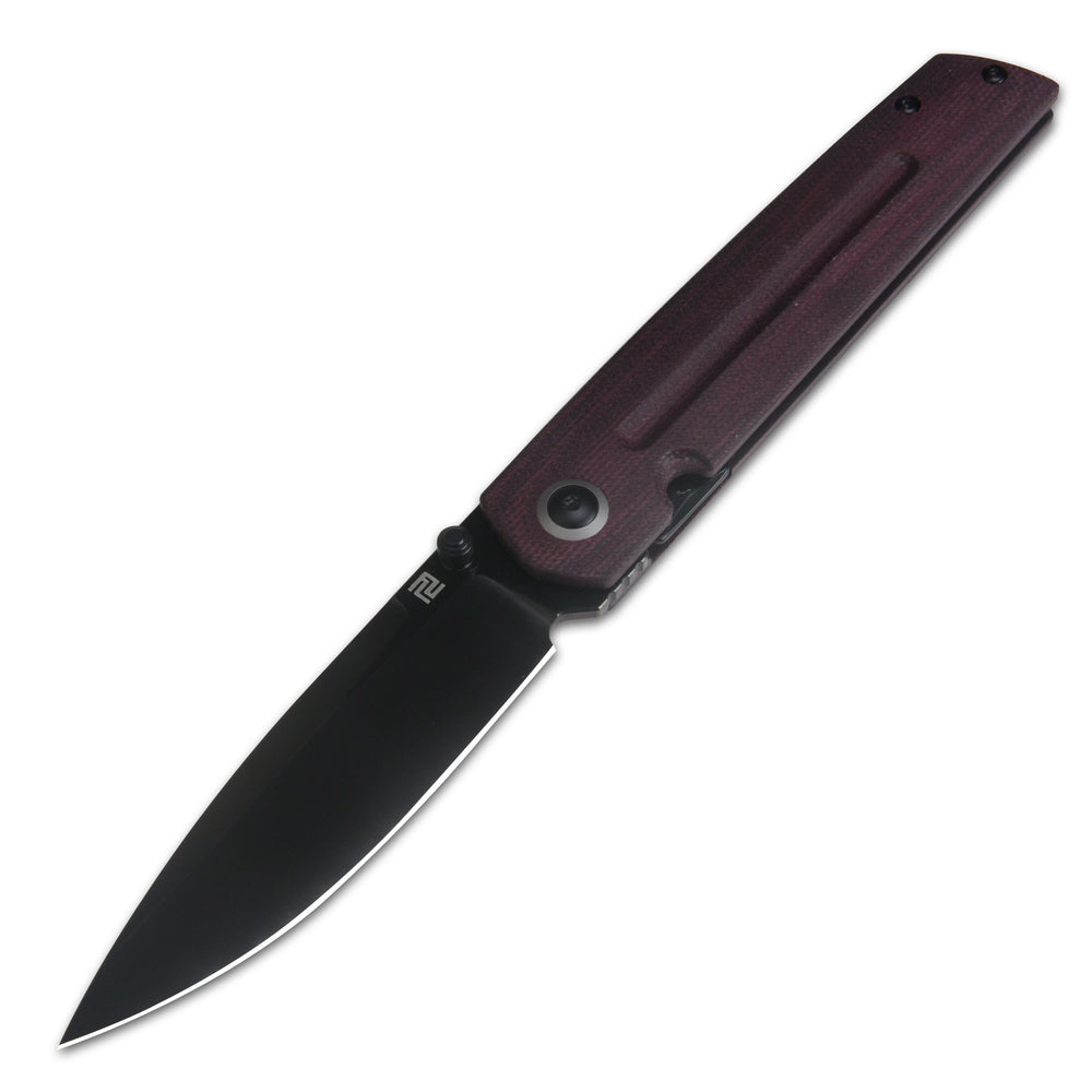 Artisan Cutlery Sirius 1849P-DDRC S35VN Black DLC Coated Blade Micarta Handle Folding Knives