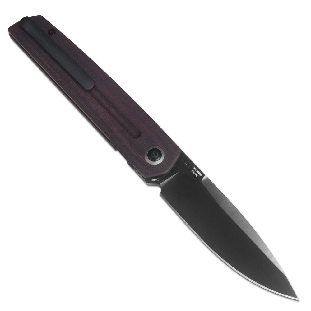Artisan Cutlery Sirius 1849P-DDRC S35VN Black DLC Coated Blade Micarta Handle Folding Knives
