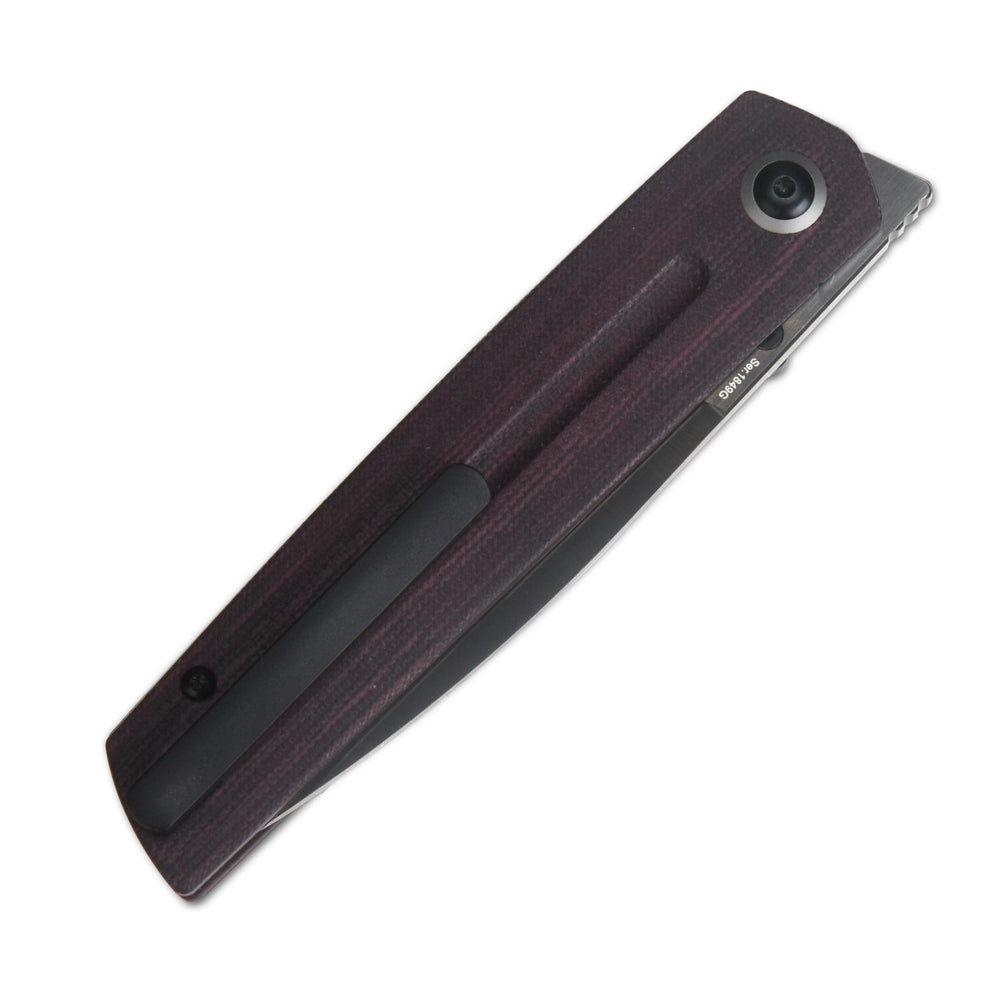 Artisan Cutlery Sirius 1849P-DDRC S35VN Black DLC Coated Blade Micarta Handle Folding Knives