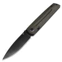 Artisan Cutlery Sirius 1849P-DODG S35VN Black DLC Coated Blade Micarta Handle Folding Knives