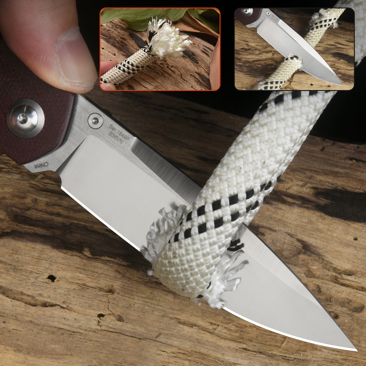 Artisan Cutlery Sirius 1849P S35VN Blade DRC Micarta Handle Folding Knives