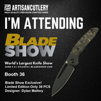 Artisan Cutlery Tylos 1854G-BGCF S35VN Blade Folding Knife (Limited Edition)