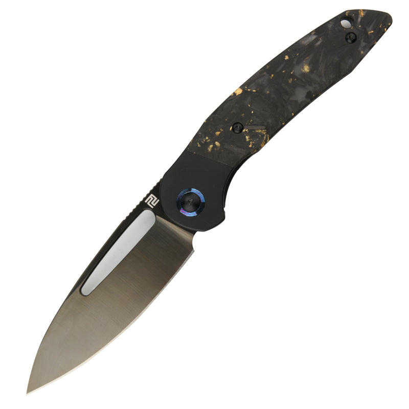 Artisan Cutlery Tylos 1854g-dgcf S35vn Black Dlc Coated Blade Folding Knife (limited Edition) - artisan cutlery