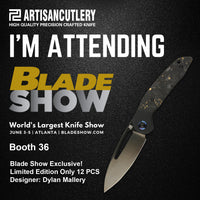 Artisan Cutlery Tylos 1854G-DGCF S35VN Black DLC Coated Blade Folding Knife (Limited Edition)