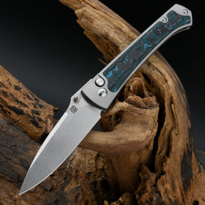 ARTISAN CUTLERY ANDROMEDA 1856G-FCG M390 BLADE TITANIUM AND FAT CARBON HANDLE FOLDING KNIFE(LIMITED EDITION)