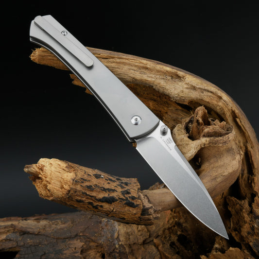 Artisan Cutlery Andromeda 1856G-FCG M390 Blade Titanium and Fat Carbon Handle Folding Knife (Limited Edition)