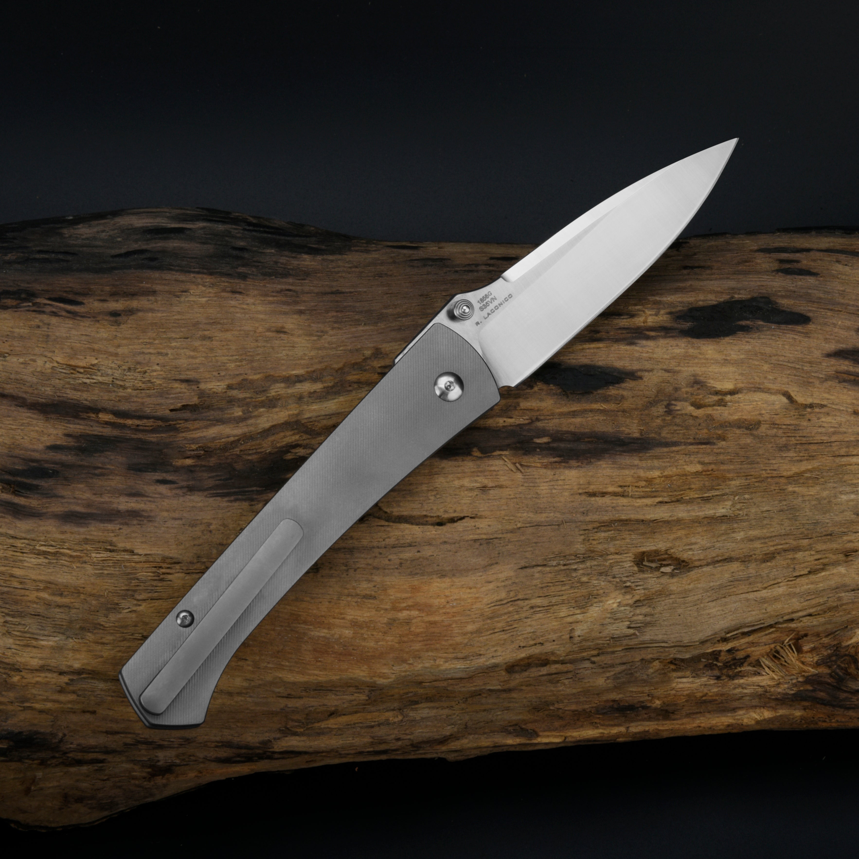 Andromeda 1856G - S35VN Blade, Titanium Handle Folding Knife