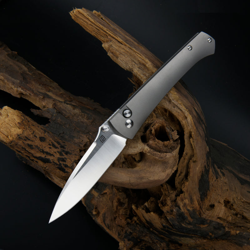 Artisan Cutlery Andromeda 1856G S35VN Blade Titanium Handle Folding Knives