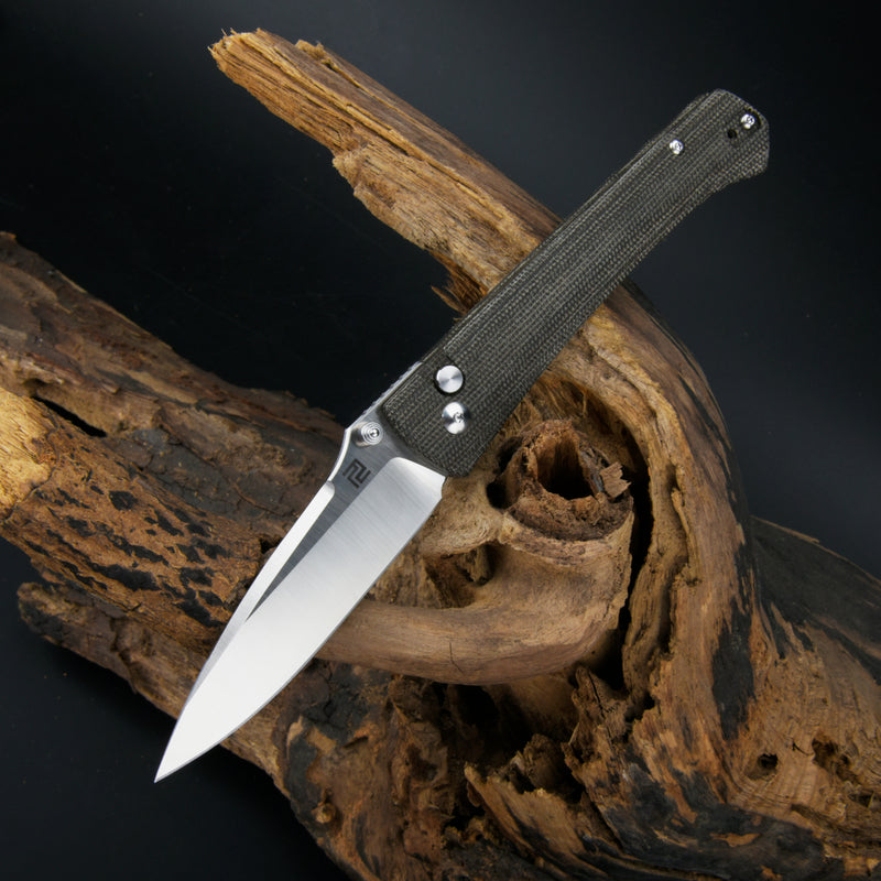 Artisan Cutlery Andromeda 1856P S35VN Blade Micarta Handle Folding Knife