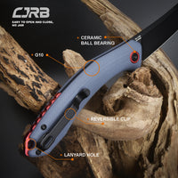 CJRB GOBI J1906 AR-RPM9 Steel Black PVD Blade G10 Handle Folding Knives