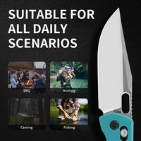 CJRB Prado J1936 AR-RPM9 Steel Blade G10 Handle Crossbar Lock Folding Knives