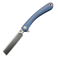 Artisan Cutlery Orthodox ATZ-1817GSD Damascus Blade Titanium Handle Folding Knives