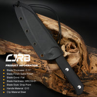 CJRB Silax J1921B AR-RPM9 Steel Blade G10 Handle Fixed Blade Knives