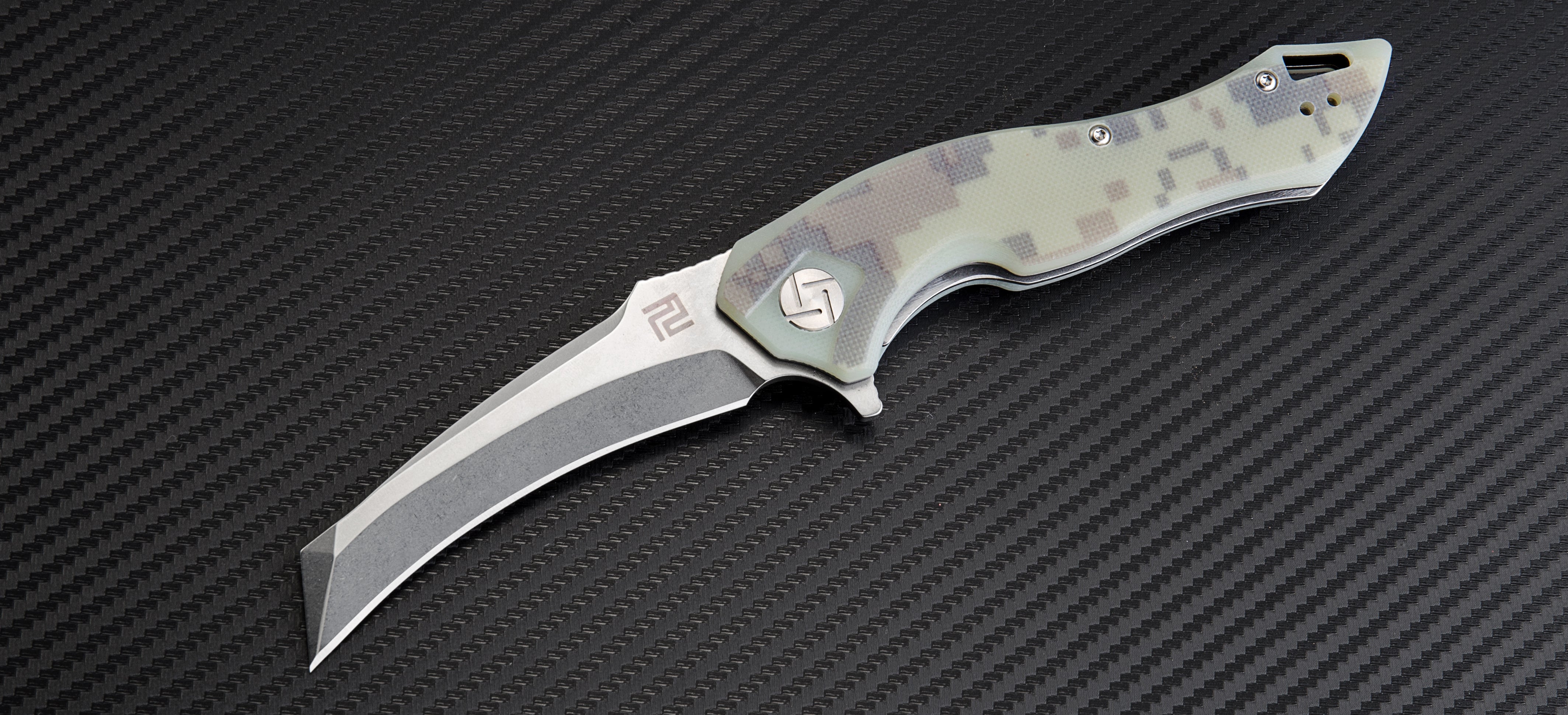 Artisan Cutlery Eagle ATZ-1816P Folding Knives - D2 Blade, G10 Handle