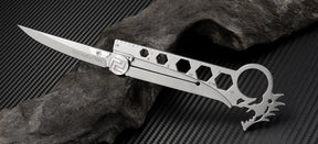 Artisan Cutlery Dragon ATG-1606 AUS-8 Blade Stainless Steel Handle Folding Knives