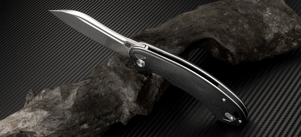 Artisan Cutlery Eterno ATZ-1818P D2 Blade G10(Curve) Handle Folding Knives