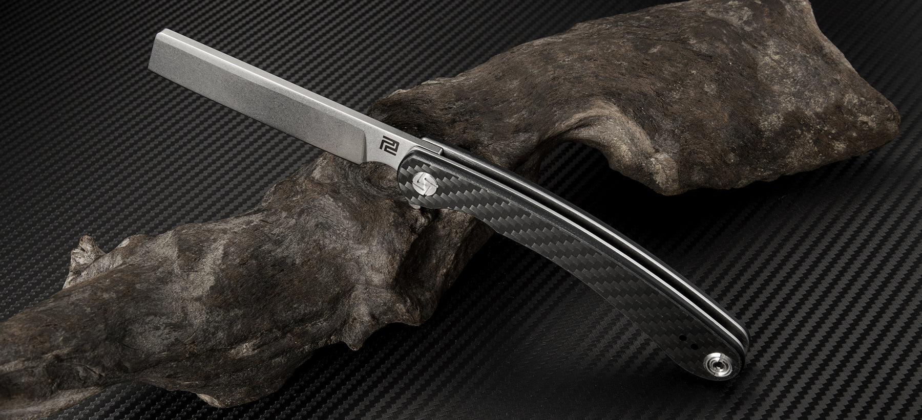 Artisan Cutlery Orthodox ATZ-1817P D2 Blade Carbon Fiber Handle Folding Knives