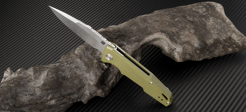 Artisan Cutlery Predator ATZ-1706PS D2 Blade G10 Handle Folding Knives