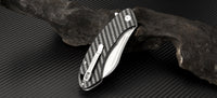Artisan Cutlery Eterno ATZ-1818P D2 Blade Carbon Fiber Handle Folding Knives