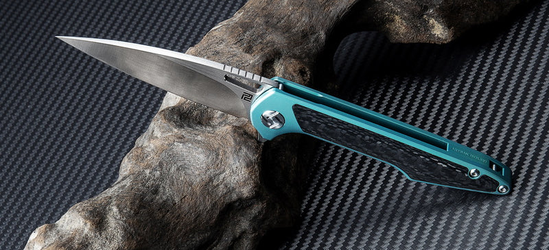 Artisan Cutlery Archaeo ATZ-1821GS M390 Blade Titanium Handle Folding Knives