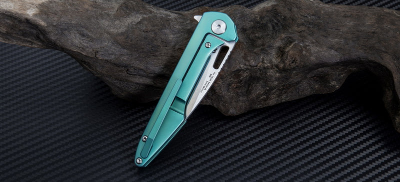 Artisan Cutlery Archaeo ATZ-1821GS M390 Blade Titanium Handle Folding Knives