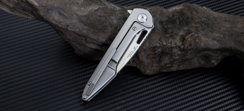 Artisan Cutlery Archaeo ATZ-1821GS M390 Blade Titanium Handle Folding Knives