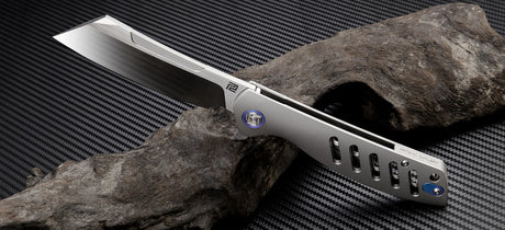 Artisan Cutlery Tomahawk ATZ-1815G S35VN Blade Titanium Handle Folding Knives