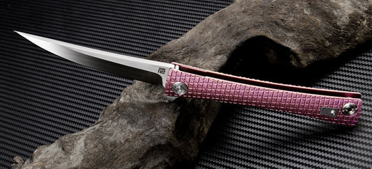 Artisan Cutlery S Waistline ATZ-1805G S35VN Blade Titanium Handle Folding Knives