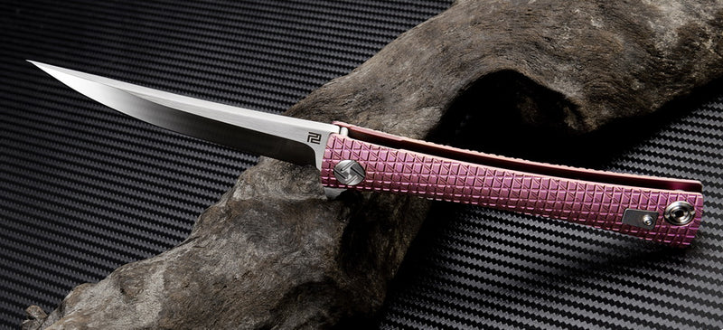 Artisan Cutlery S Waistline ATZ-1805G M390 Blade Titanium Handle Folding Knives