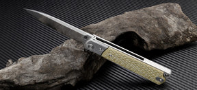 Artisan Cutlery Classic ATZ-1802GD Damascus Blade G10 Handle Folding Knives