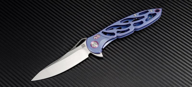 Artisan Cutlery Hoverwing ATZ-1801G S35VN Blade Titanium TC4 Handle Folding Knives
