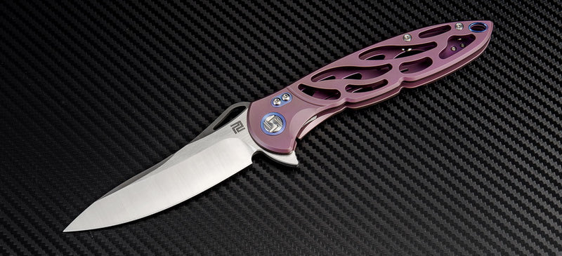 Artisan Cutlery Hoverwing ATZ-1801G S35VN Blade Titanium TC4 Handle Folding Knives