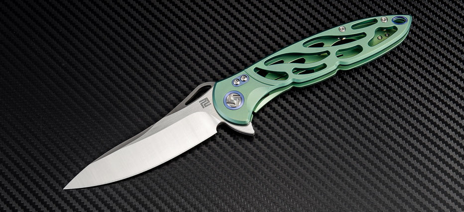 Artisan Cutlery Hoverwing ATZ-1801G - S35VN Blade, Titanium Handle