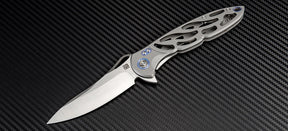 Artisan Cutlery Hoverwing ATZ-1801G M390 Blade Titanium TC4 Handle Folding Knives
