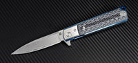 Artisan Cutlery Classic ATZ-1802GD Damascus Blade G10 Handle Folding Knives